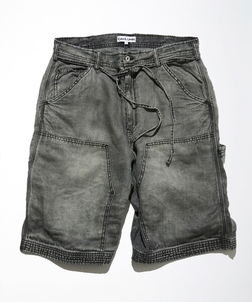 【直営店限定品定価以下】CAHLUMN French Linen Denim 黒 CAHLUMN パンツ CAHLUMN/カウラム French Linen Denim Painter
