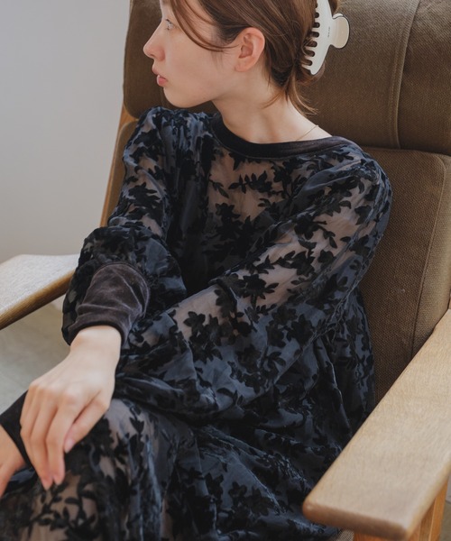 Kastane（カスタネ） 長袖ワンピース FREE ブラック レディース