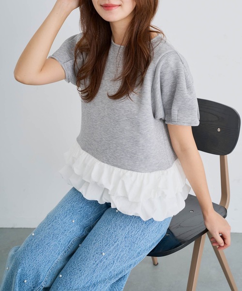 ♡とっても可愛い♡バルーンぺプラムトップス VERSEAU]バルーンペプラムトップス | KOBUNSHA SELECT SHOP