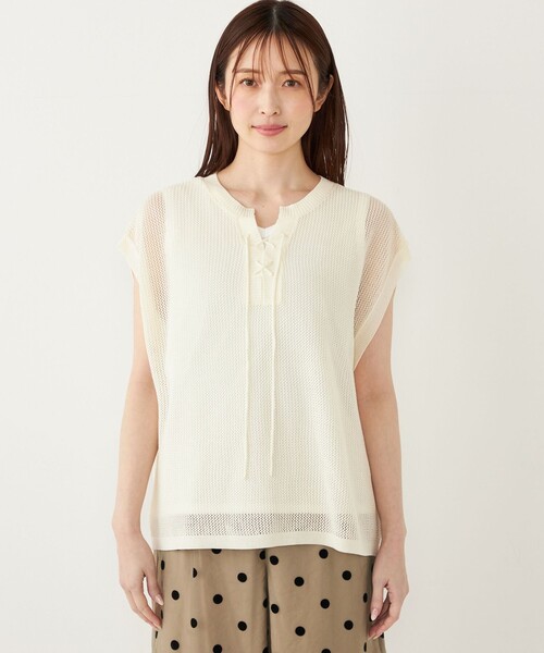 SHIPS Colors ニット セーター Colors:2WAY メッシュ × タンク