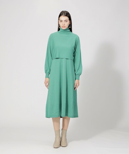 「EPOCA」 コンビワンピース 40 ブラック レディース_画像5