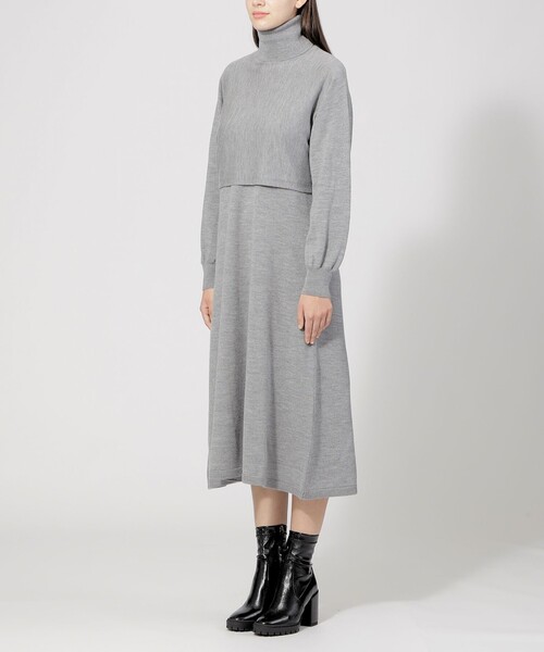 「EPOCA」 コンビワンピース 40 ブラック レディース_画像8