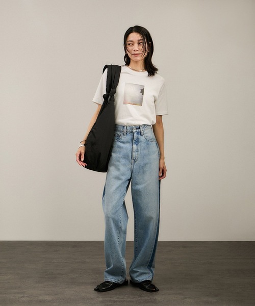 tシャツ Yasuko Hirano / 平野泰子 ARTプリントコンパクトT レディース SALON adam et rope' tシャツ Yasuko Hirano / 平野泰子 ART