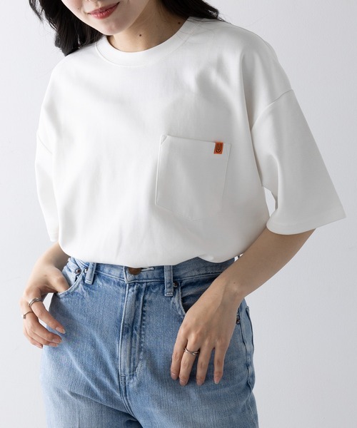 tシャツ 「UNIVERSAL OVERALL」PONTE POCKET TEE U2413211-B レディース メンズ