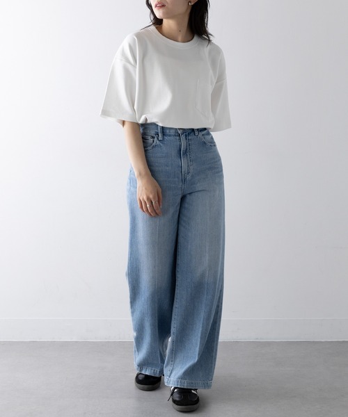 UNIVERSAL OVERALL ユニバーサルオーバーオール PONTE POCKET TEE U2413211-B ユニセックス メンズ Tシャツ カジュアル  ポンチ シンプル 父の日 ギフト Amazon | [ユニバーサルオーバーオール] PONTE POCKET TEE