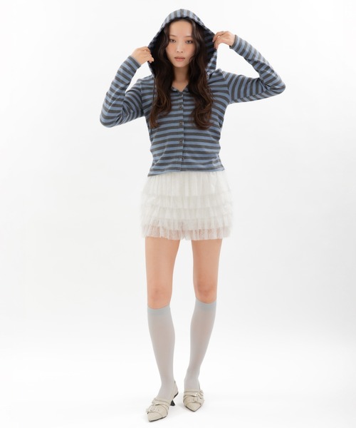 3.3 FIELD TRIP パンツ 3.3 Field Trip／フリルレースショートパンツ