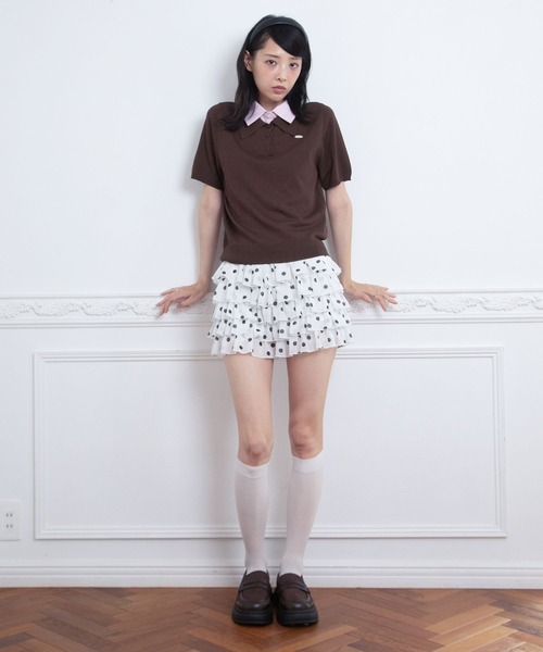 3.3 FIELD TRIP パンツ 3.3 Field Trip／フリルレースショートパンツ
