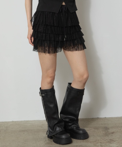 3.3 FIELD TRIP パンツ 3.3 Field Trip／フリルレースショートパンツ