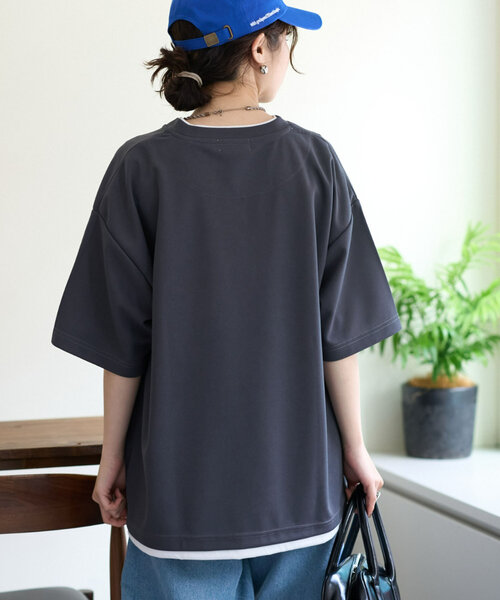 「CIAOPANIC TYPY」 7分袖Tシャツ MEDIUM グレイッシュベージュ メンズ