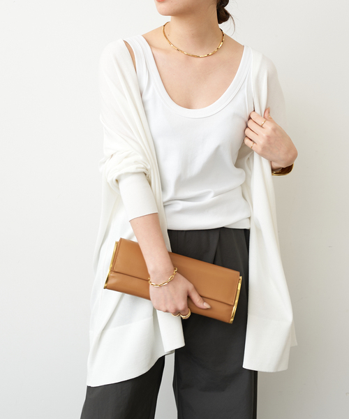 「Deuxieme Classe」 「EVERYDAY I LIKE.」ニットカーディガン FREE ホワイト レディース Deuxieme Classe（ドゥーズィエムクラス）の「* EVERYDAY I LIKE