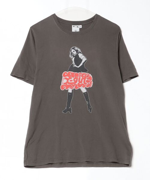 「X-girl」 半袖Tシャツ M グレー レディース