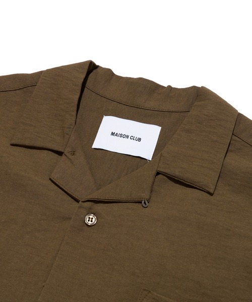 MAISON CLUB（メゾンクラブ） シャツ 「MAISON CLUB」Open Collar Half
