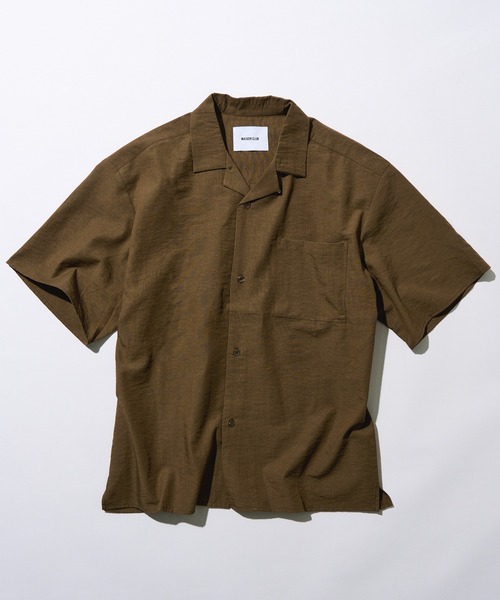 maison de R メゾンドアール　コンパクト半袖シャツ MAISON CLUB（メゾンクラブ） シャツ 「MAISON CLUB」Open Collar Half