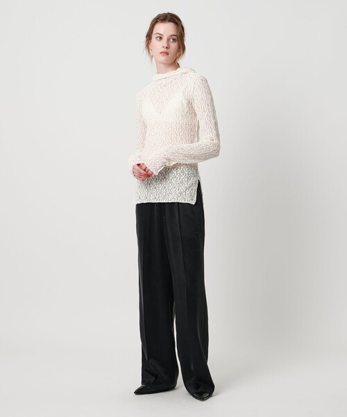 パーカー 「ASTRAET」レース  フーデッドカットソー レディース ASTRAET パーカー 「ASTRAET」レース フーデッドカットソー