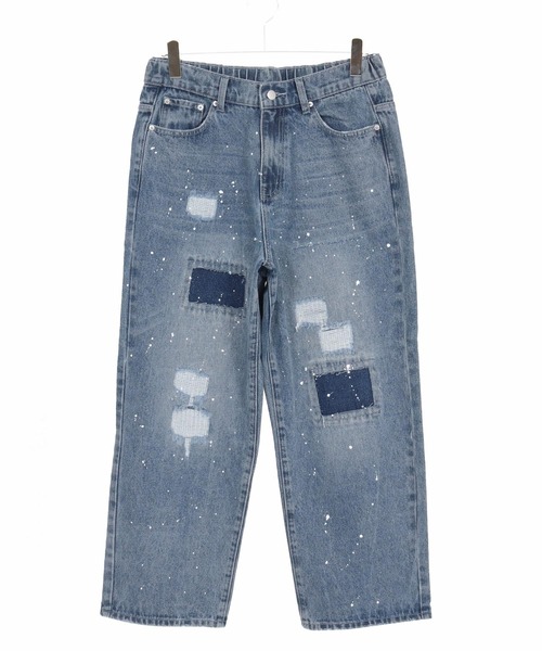 CAMBIO（カンビオ） ワイドパンツ ジーンズ mp13855-Distressed Denim