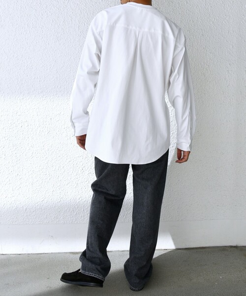 「SHIPS any」 長袖Tシャツ LARGE ベージュ メンズ