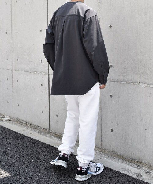 「SHIPS any」 長袖Tシャツ LARGE ベージュ メンズ