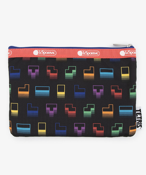 ■LeSportsac■3ZIP COSMETICテトリスフォーリングブロックス 3－ZIP COSMETICテトリスフォーリングブロックス/ピンク（ポーチ