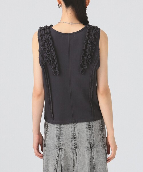 Ray BEAMS（レイ ビームス） ベスト ジレ フリルブレード ウラケ