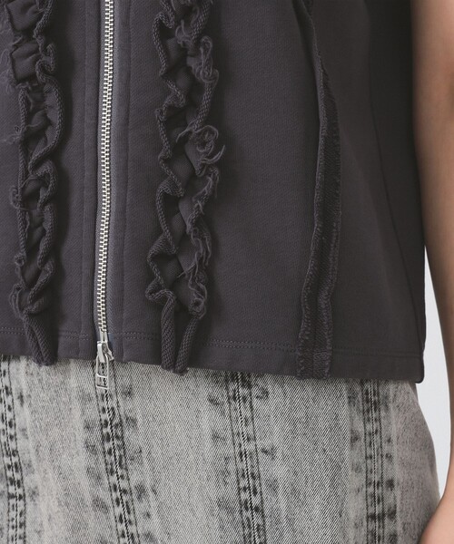 Ray BEAMS（レイ ビームス） ベスト ジレ フリルブレード ウラケ