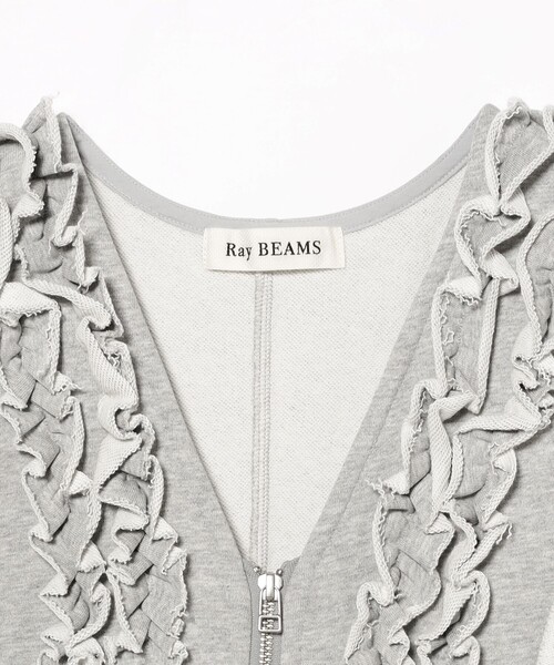 Ray BEAMS（レイ ビームス） ベスト ジレ フリルブレード ウラケ
