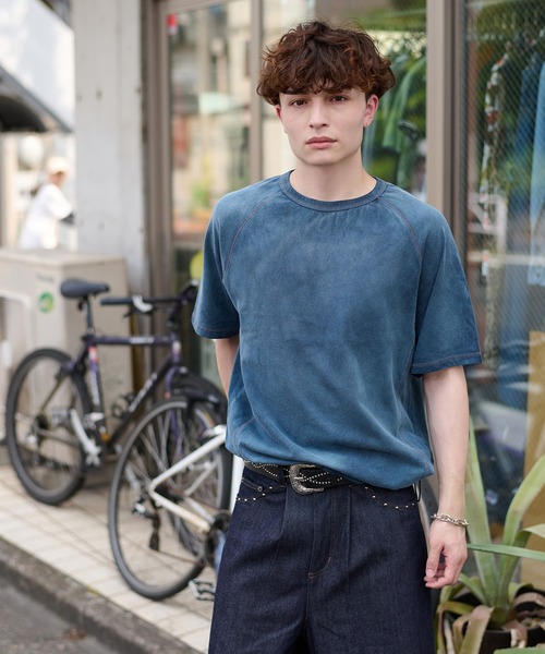 【美品】MOTHER ヴィンテージライクTシャツ　グレー kutir tシャツ VINTAGELIKE BICOLOR STITCH TEE／ヴィンテージ