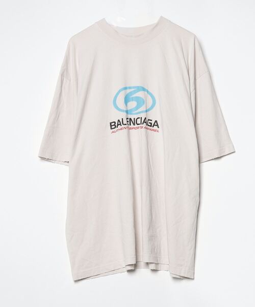 BALENCIAGA Tシャツ ベージュ Beige T-shirt with embroidered logo Balenciaga - Vitkac AS