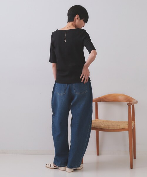 meer. カットソー　新品タグ付き mlt5586- キーネックサイドスリットカットソー（Tシャツ/カットソー