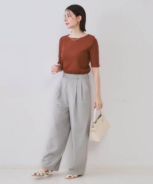 meer. カットソー　新品タグ付き OPAQUE.CLIP（オペークドットクリップ） tシャツ 汗染み防止 ボート
