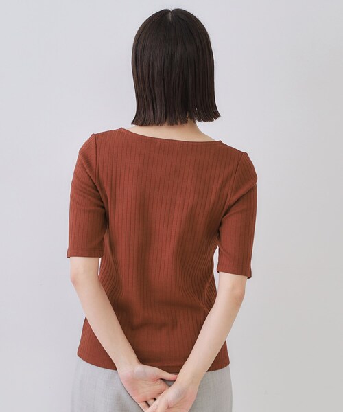 meer. カットソー　新品タグ付き OPAQUE.CLIP（オペークドットクリップ） tシャツ 汗染み防止 ボート