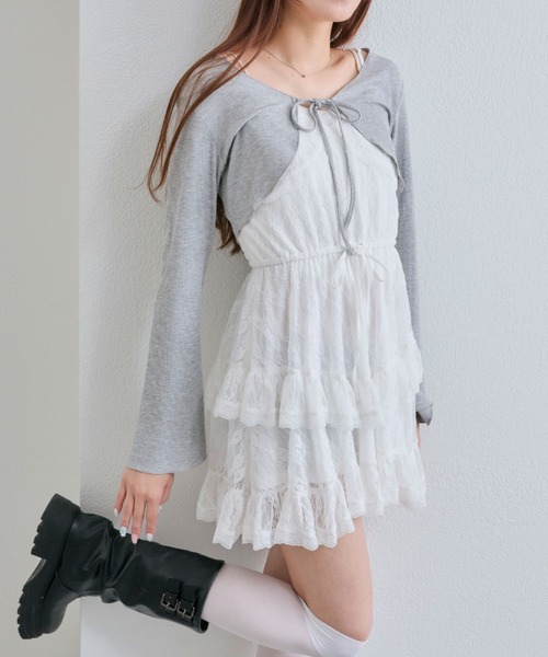 OLIVE des ワンピース ボレロセットチュニックキャミ : ZOZOTOWN
