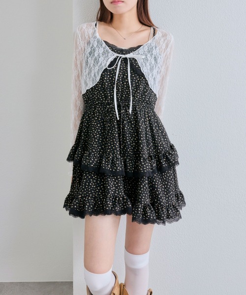 OLIVE des OLIVE YUI企画 ワンピースとボレロ セット 専用出品 OLIVE des ワンピース ボレロセットチュニックキャミ : ZOZOTOWN