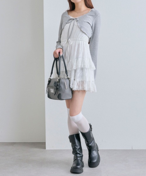 OLIVE des OLIVE YUI企画 ワンピースとボレロ セット OLIVE des ワンピース ボレロセットチュニックキャミ : ZOZOTOWN
