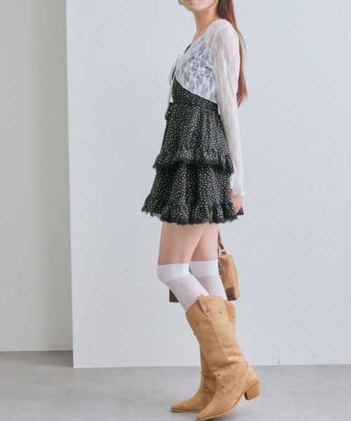 OLIVE des OLIVE YUI企画 ワンピースとボレロ セット 専用出品 OLIVE des ワンピース ボレロセットチュニックキャミ : ZOZOTOWN