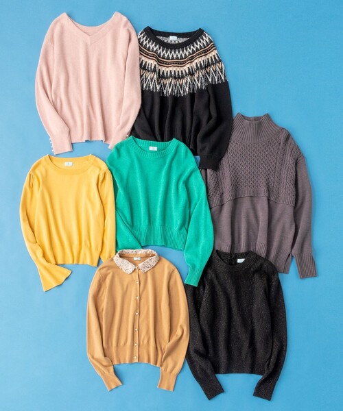 「組曲」 長袖ニット 2 ピンク レディース_画像8