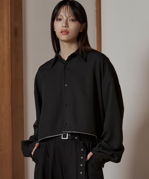 狐独 シャツ 2wayジップオーバーシャツ メンズ レディース : ZOZOTOWN