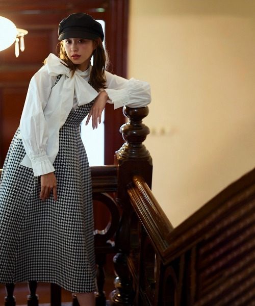 「QUEENS COURT」 サロペットスカート M ホワイト系その他 レディース_画像4