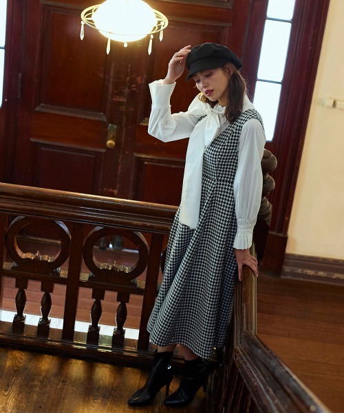 「QUEENS COURT」 サロペットスカート M ホワイト系その他 レディース_画像8