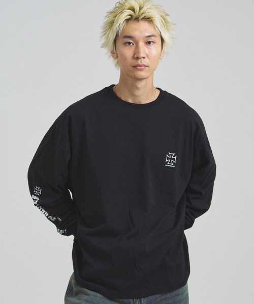JACKROSE（ジャックローズ） tシャツ JE-アイアンクロス-LSTEE メンズ