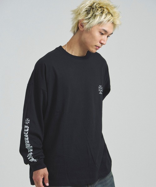 JACKROSE（ジャックローズ） tシャツ JE-アイアンクロス-LSTEE メンズ