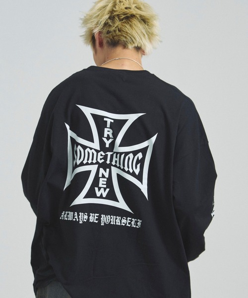 JACKROSE（ジャックローズ） tシャツ JE-アイアンクロス-LSTEE メンズ