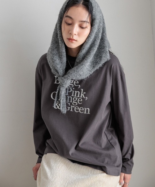 LOWRYS FARM（ローリーズファーム） tシャツ プリントロゴTシャツLS