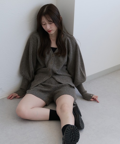 raffime（ラフィミー） パンツ 「セットアップ可能」メランジニット
