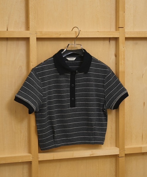 ポロシャツ ポロ Border Polo Tops レディースの画像