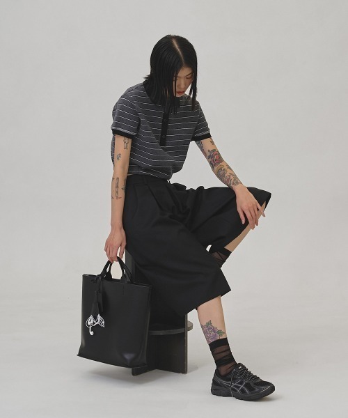 ポロシャツ ポロ Border Polo Tops レディースの画像