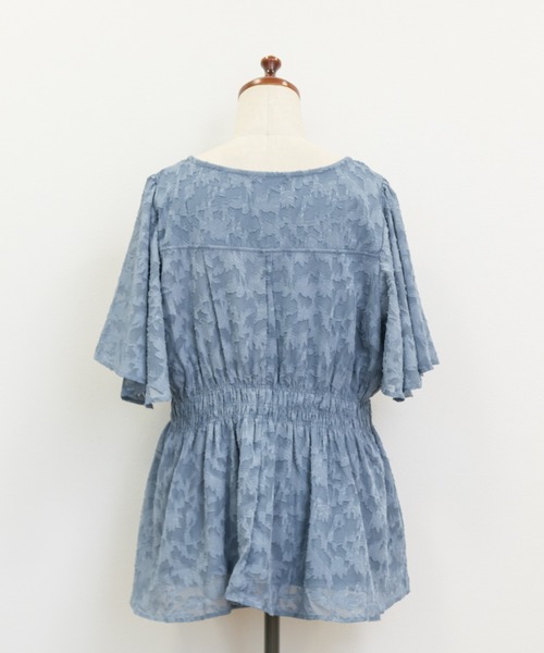 「CLETTE」 半袖チュニック LL ブルー レディース_画像2