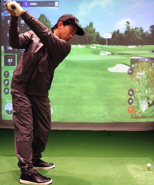 ブルゾン アウター (RM)「LUXE/R GOLF」ストレッチ クロス スタンド