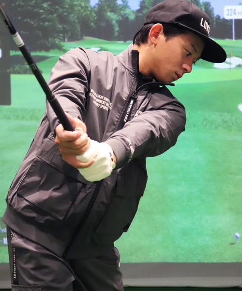 ブルゾン アウター (RM)「LUXE/R GOLF」ストレッチ クロス スタンド