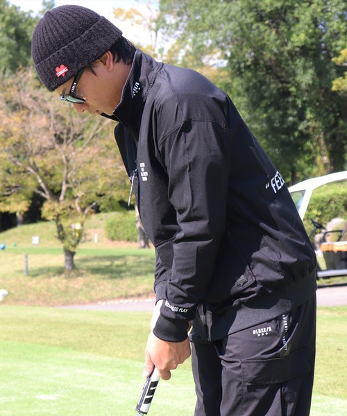 ブルゾン アウター (RM)「LUXE/R GOLF」ストレッチ クロス スタンド