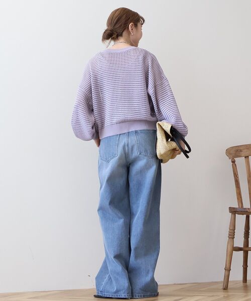 「AMERICAN HOLIC」 カーディガン L アイボリー レディース_画像7